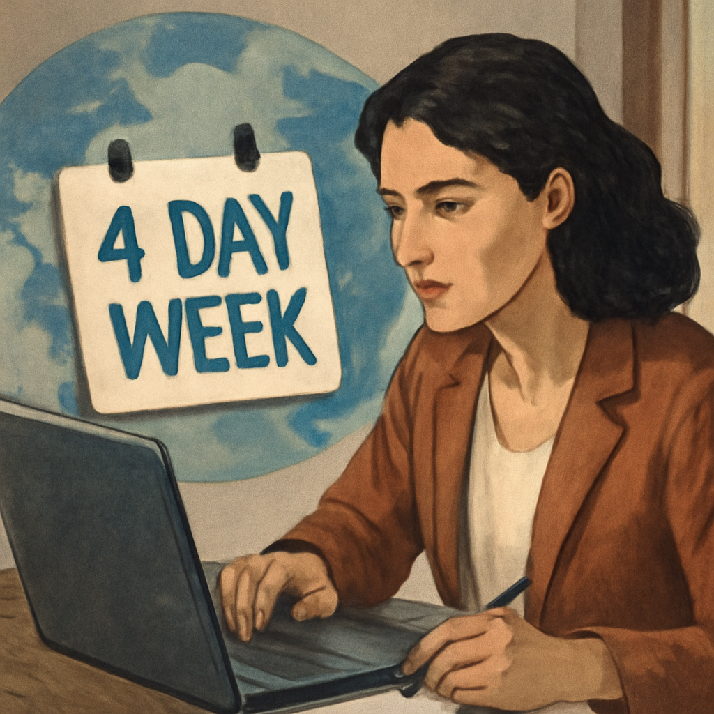 Portrait of sociologist and economist Juliet Schor, a lead researcher on the 4-day week trials.